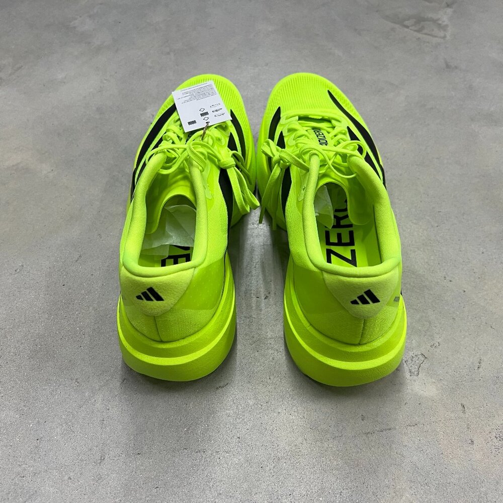 Adidas Men's Adizero EVO SL Running Shoe Lucid Lemon Core Black JR3416 - New - Picture 2 of 6